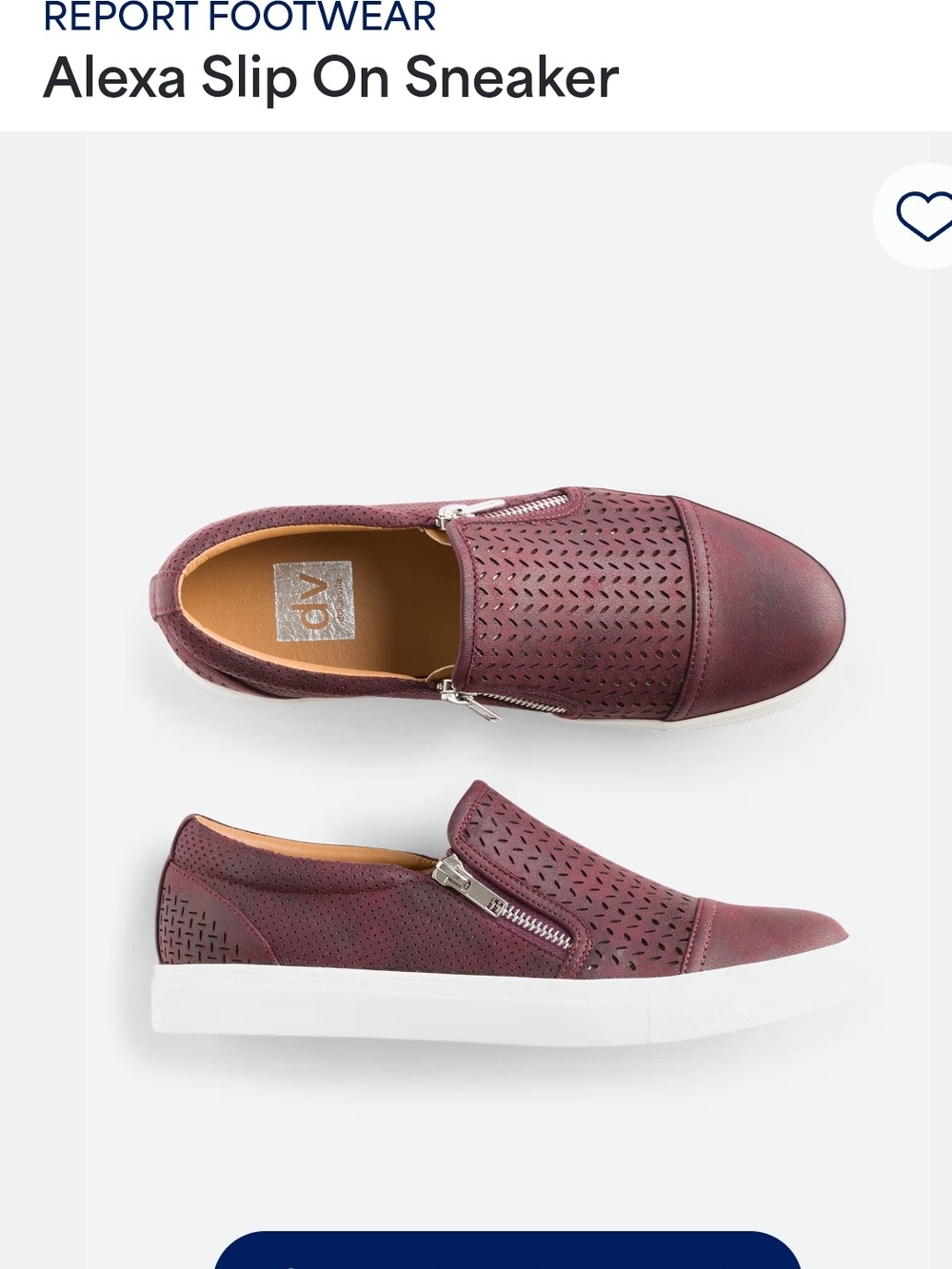 Report Alexa Slip-On Sneaker - Wine/Maroon